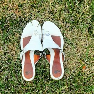 Softt White Slip on sandal